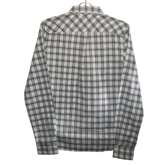 UNTUCKit Women’s Plaid Cotton Shirt Size 4 Black Gray Button-Up NWT Classic Fit - Picture 3 of 7